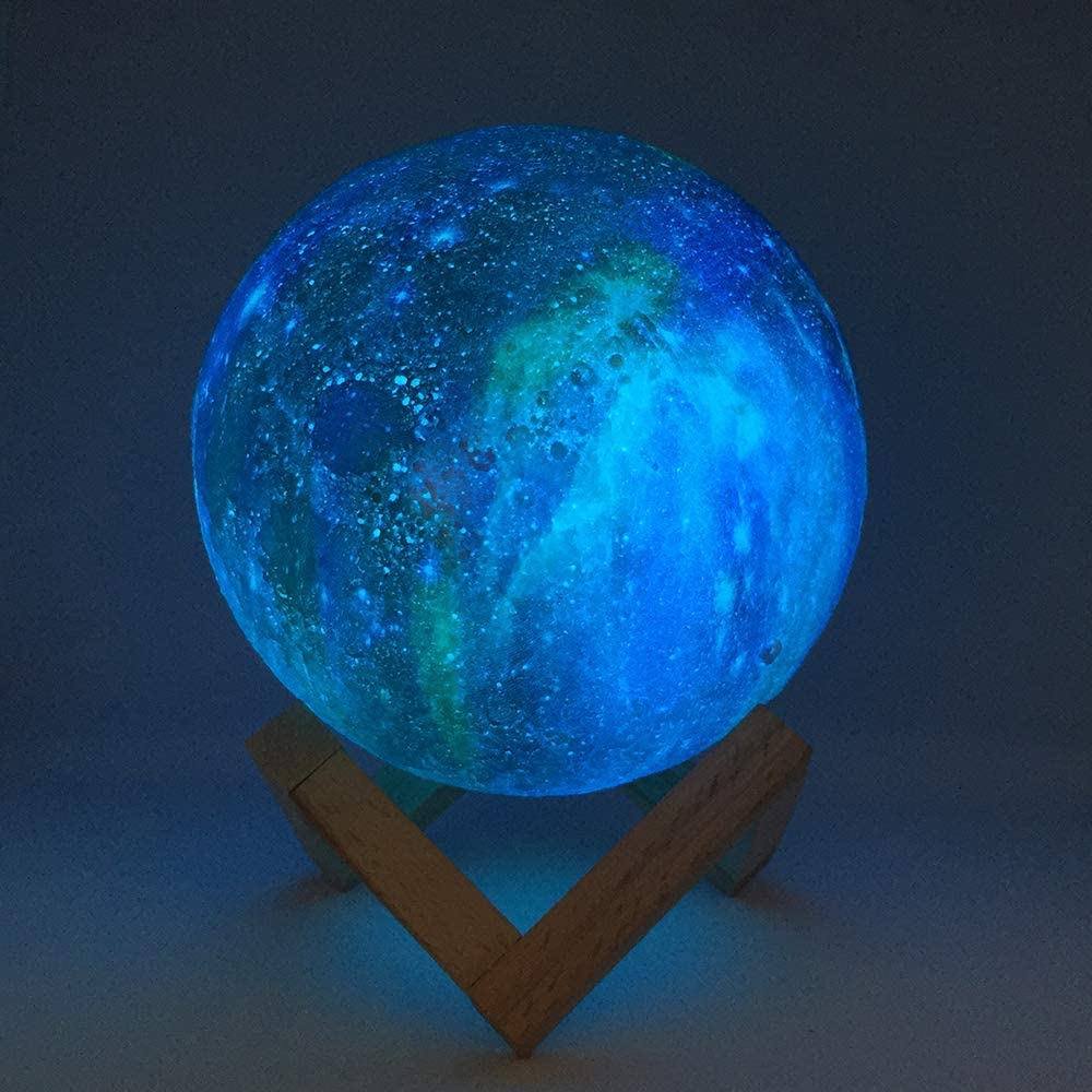 Moon Lamp Kids Night Light Galaxy Lamp 16 Colors LED 3D Star Moon Light Change Touch And Remote Control Galaxy Light For Gifts